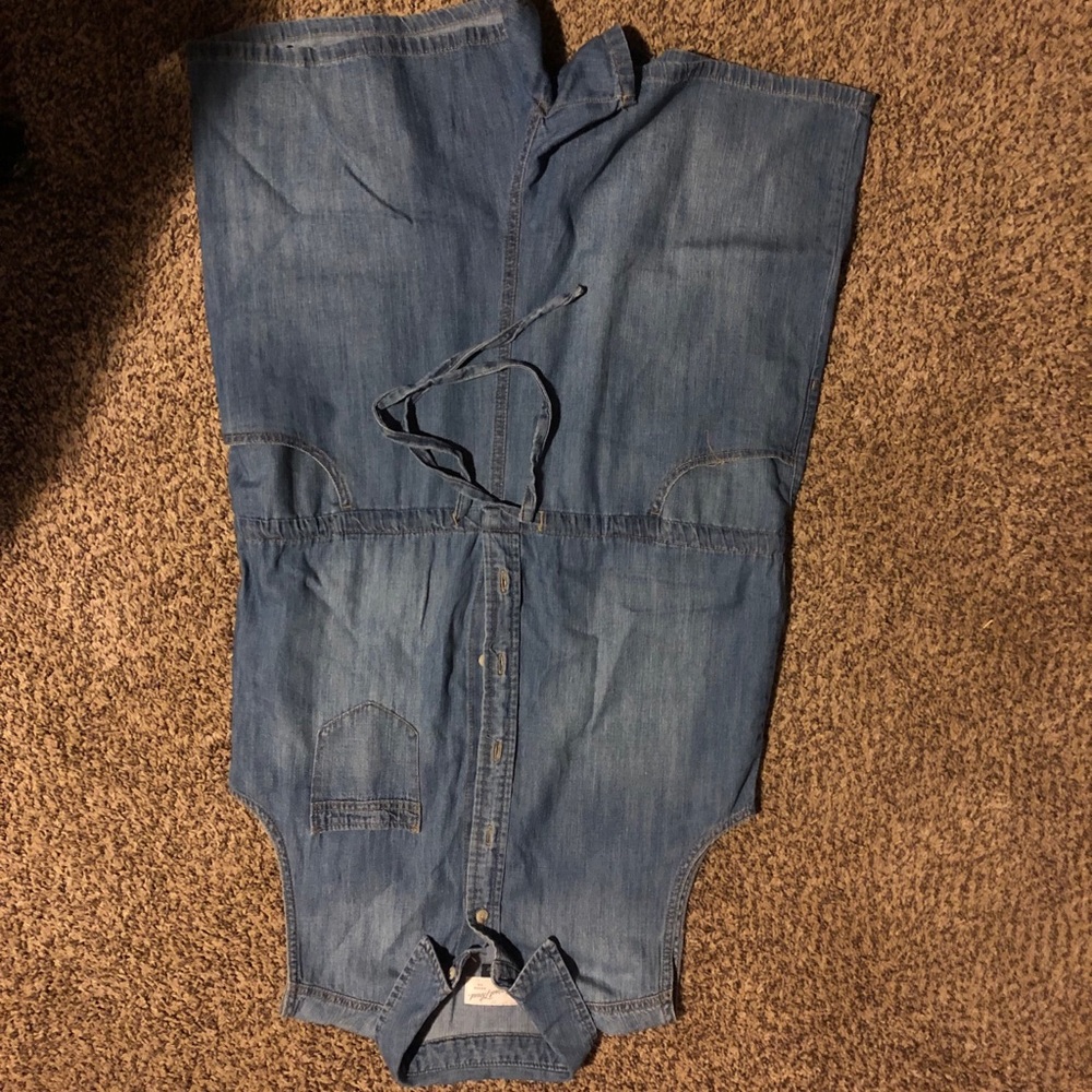 Denim romper